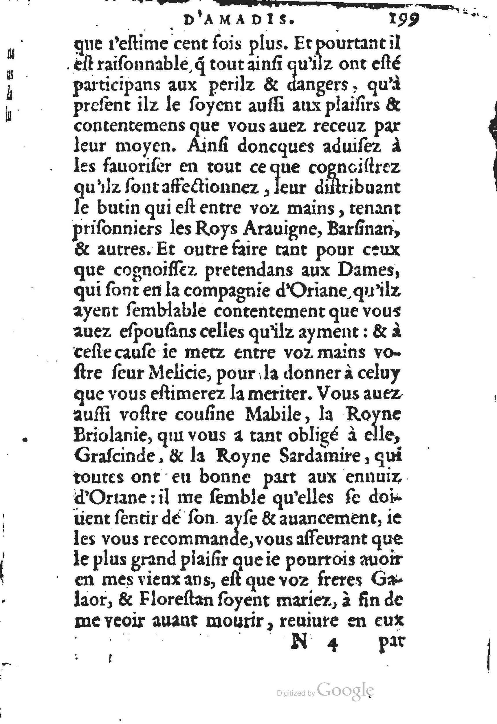 1560 - Jean d’Ogerolles et Gabriel Cotier Lyon - Trésor des Amadis - BSB Munich