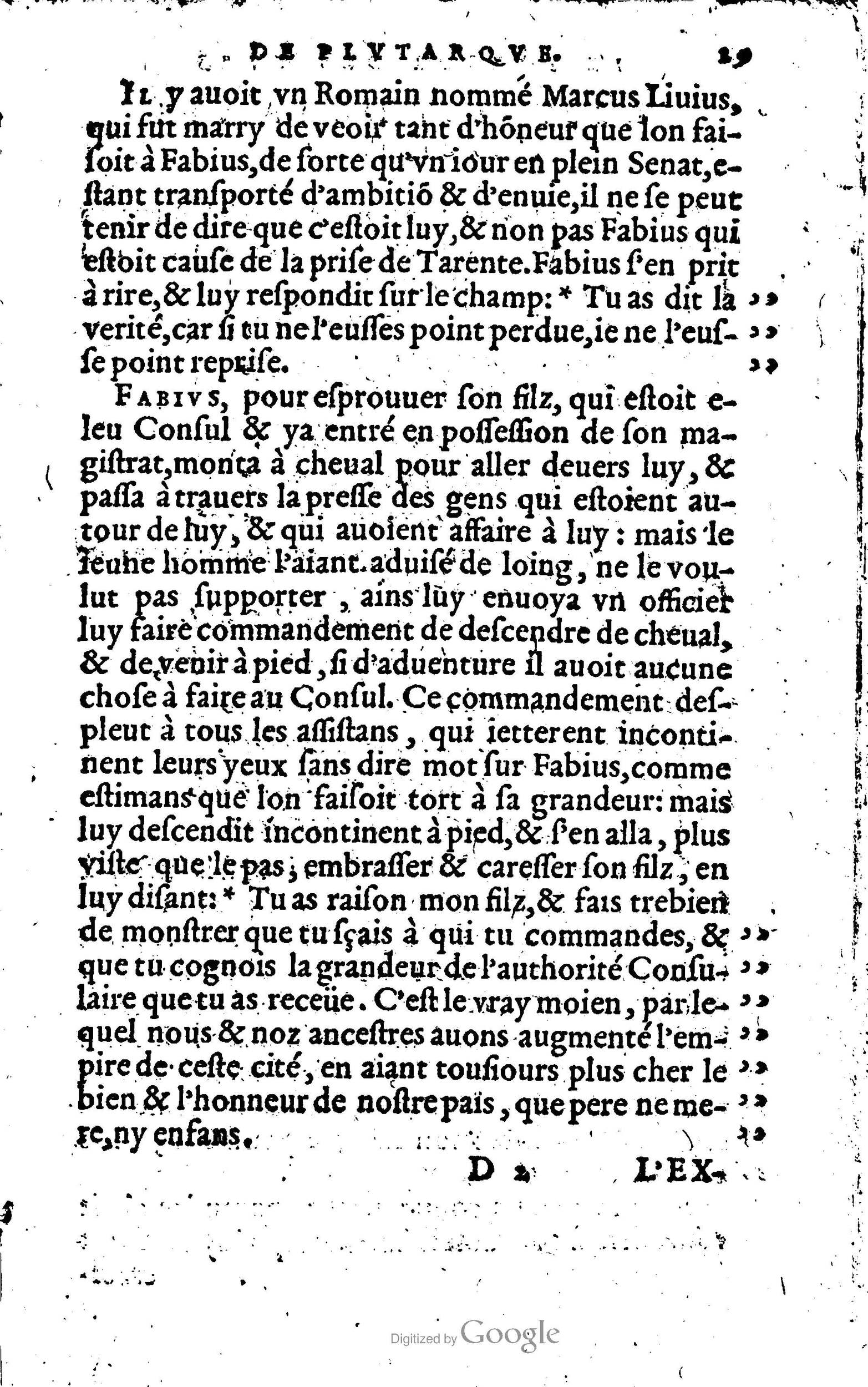 1568 - Willem Silvius - Trésor des vies de Plutarque - Anvers Plantin-Moretus