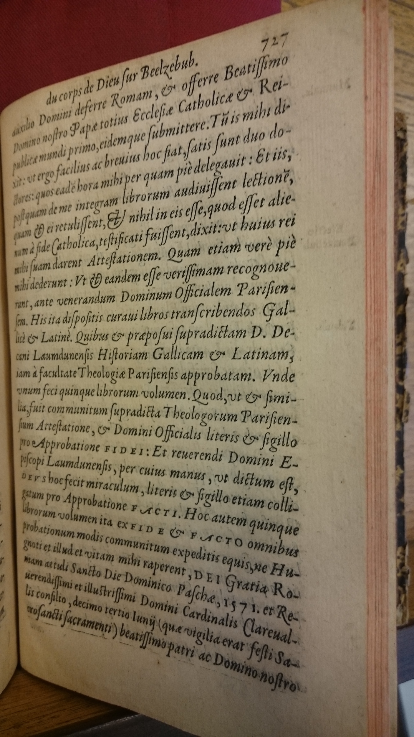 1578 - Nicolas Chesneau - Trésor et entière histoire de la triomphante victoire du corps de Dieu sur l’esprit malin - BM Lyon
