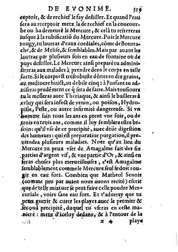 1559 - Veuve Balthazar Arnoullet et Antoine Vincent - Trésor d’Évonyme Philiatre - BM Lyon