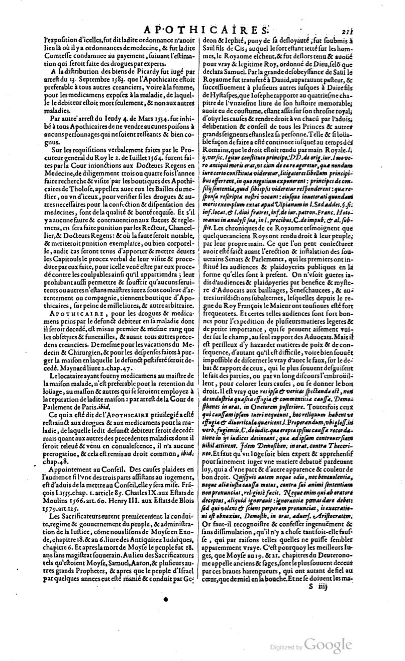 1629 - Veuve Nicolas Buon - Trésor du droit français (29620 T. 1) - BM Lyon