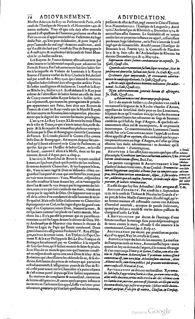 1629 - Veuve Nicolas Buon - Trésor du droit français (21754 T. 1) - BM Lyon
