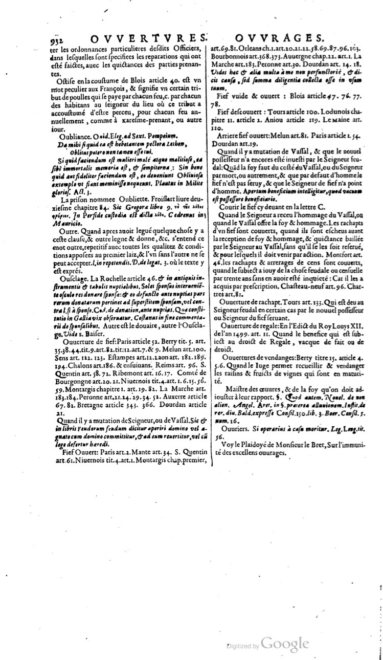 1629 - Veuve Nicolas Buon - Trésor du droit français (21754 T. 2) - BM Lyon