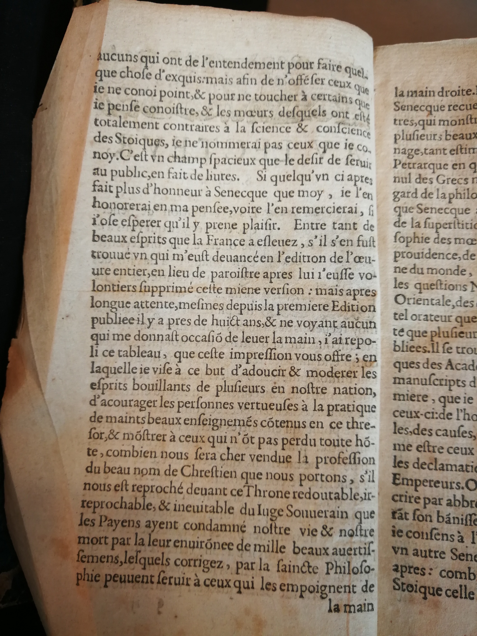 1606 - Jean Arnaud - Œuvres morales et mêlées de Sénèque, Trésor de philosophie morale - BM Marseille