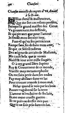 1623 - Jacques Cailloüé - Trésor ou recueil des chansons amoureuses - British Library