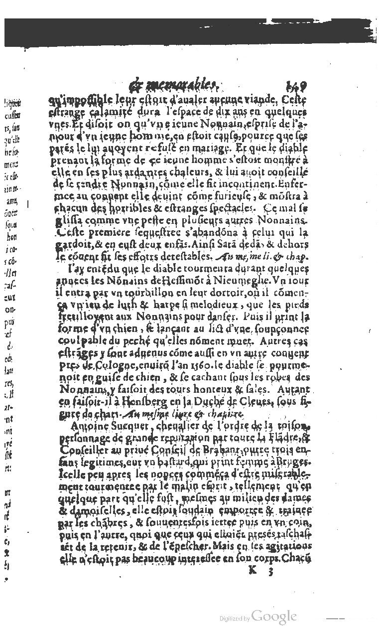 1610 - Paul Marceau - Trésor d’histoires admirables et mémorables - BSB Munich