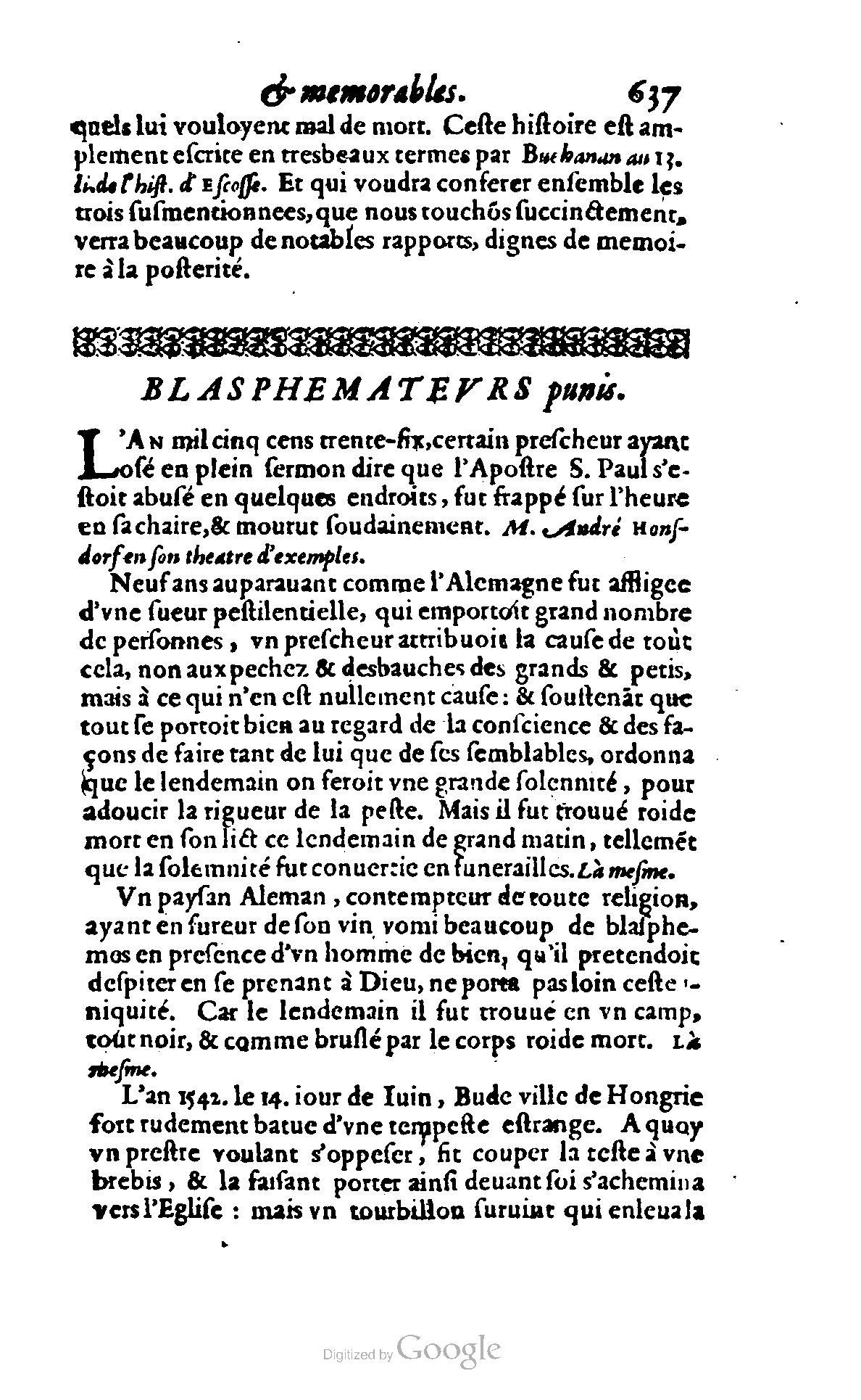 1620 - Samuel Crespin - Trésor d’histoires admirables et mémorables - BCU Lausanne