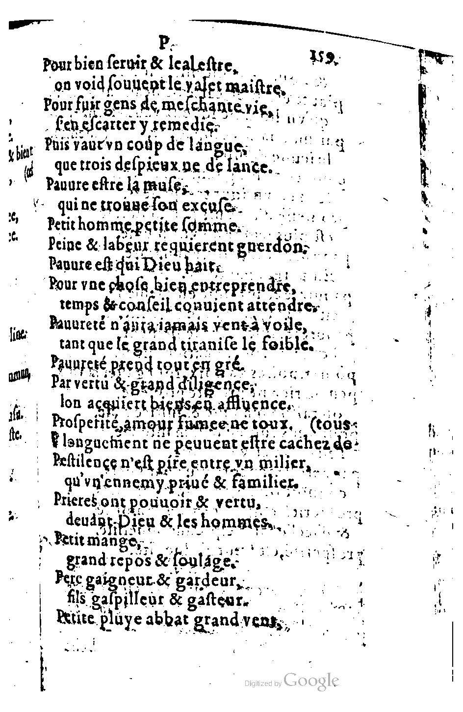 1582 - Nicolas Bonfons - Trésor des sentences dorées - BM Lyon