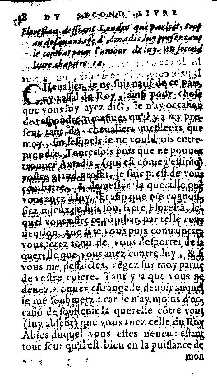 1562 - Jean d’Ogerolles et Gabriel Cotier - Trésor des Amadis - Lucerne 1562 - Jean d’Ogerolles et Gabriel Cotier - Trésor des Amadis - Lucerne
