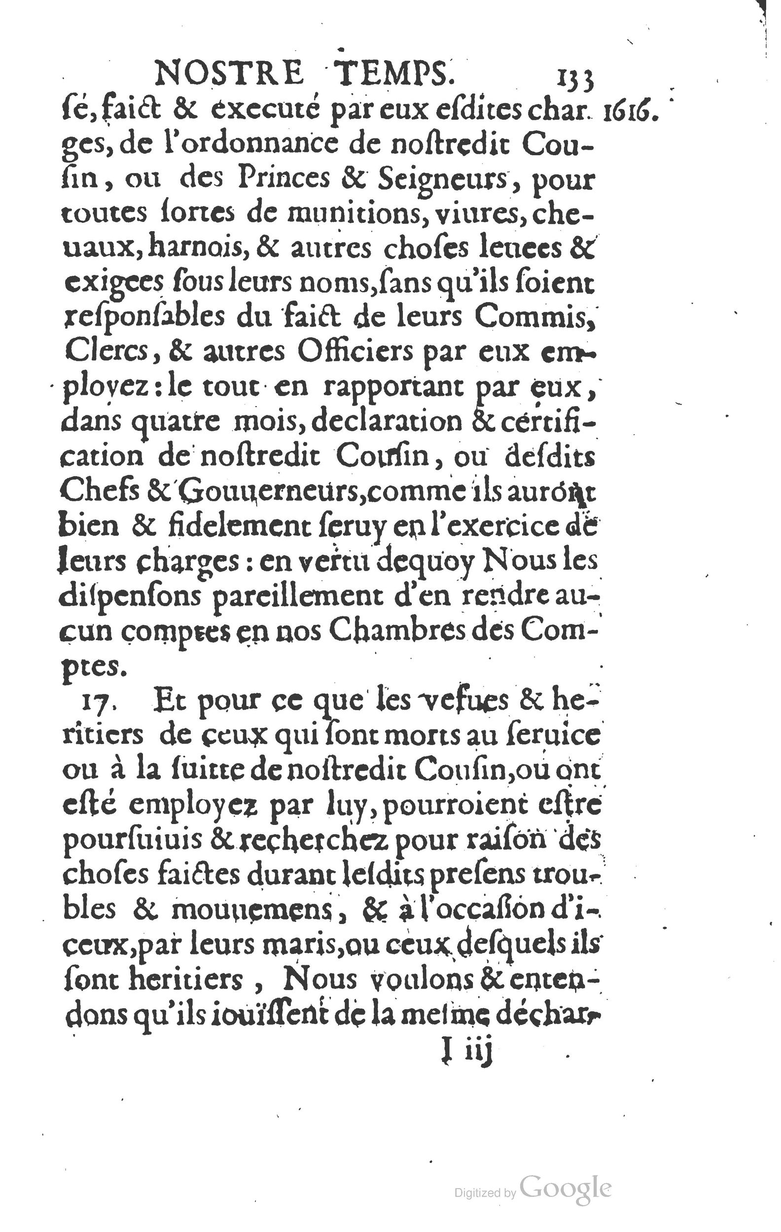 1624 - Joseph Bouillerot - Trésor de l’histoire générale de notre temps - BM Lyon