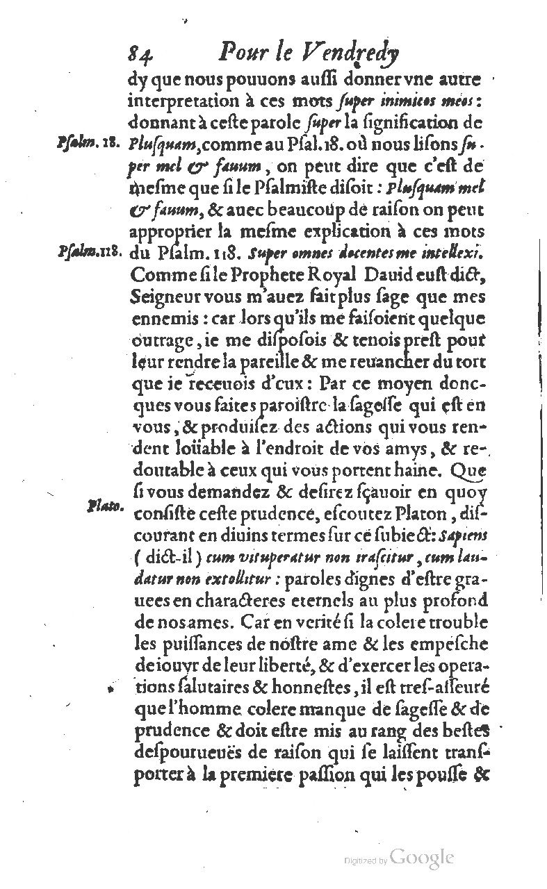 1607 - Nicolas Du Fossé - Trésor quadragésimal - T 01 - BM Lyon