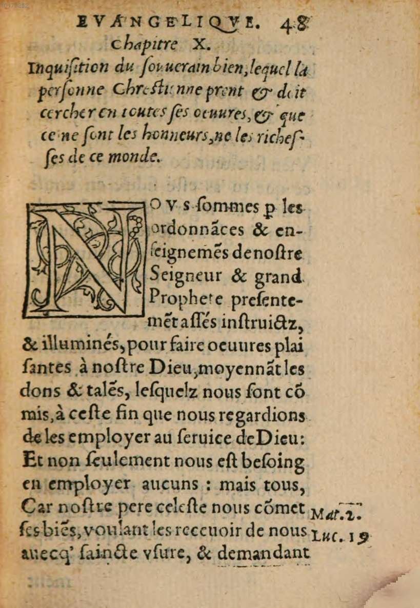 1548 - René Avril et Vivant Gaulterot - Perle précieuse évangélique et Trésor divin - BSB Munich