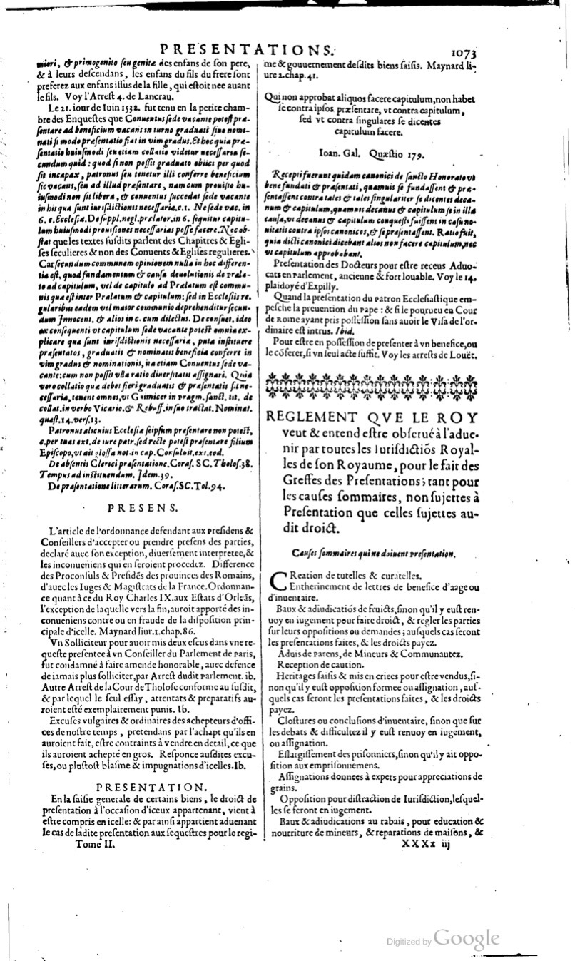 1629 - Veuve Nicolas Buon - Trésor du droit français (29620 T. 2) - BM Lyon