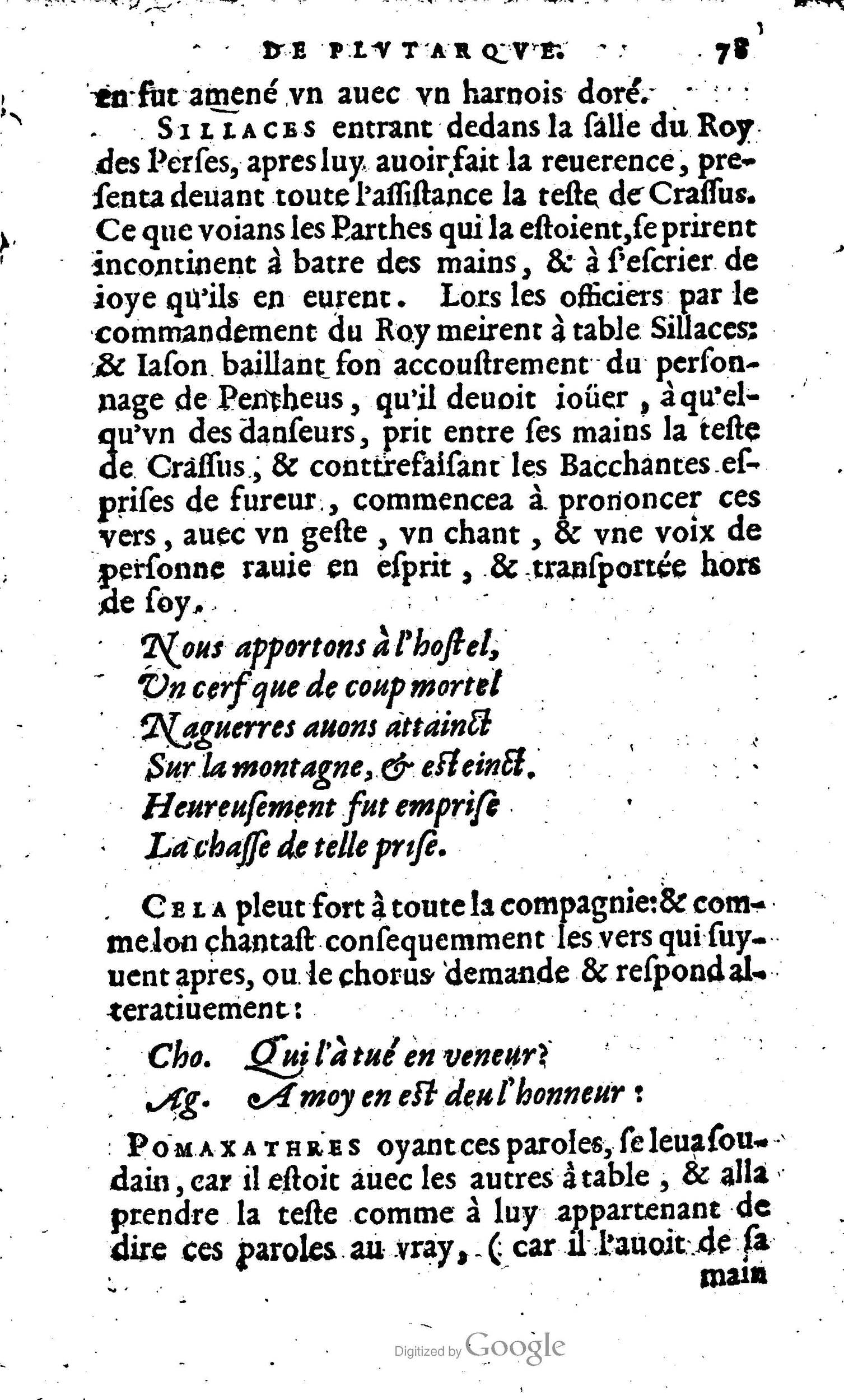 1568 - Willem Silvius - Trésor des vies de Plutarque - Anvers Plantin-Moretus