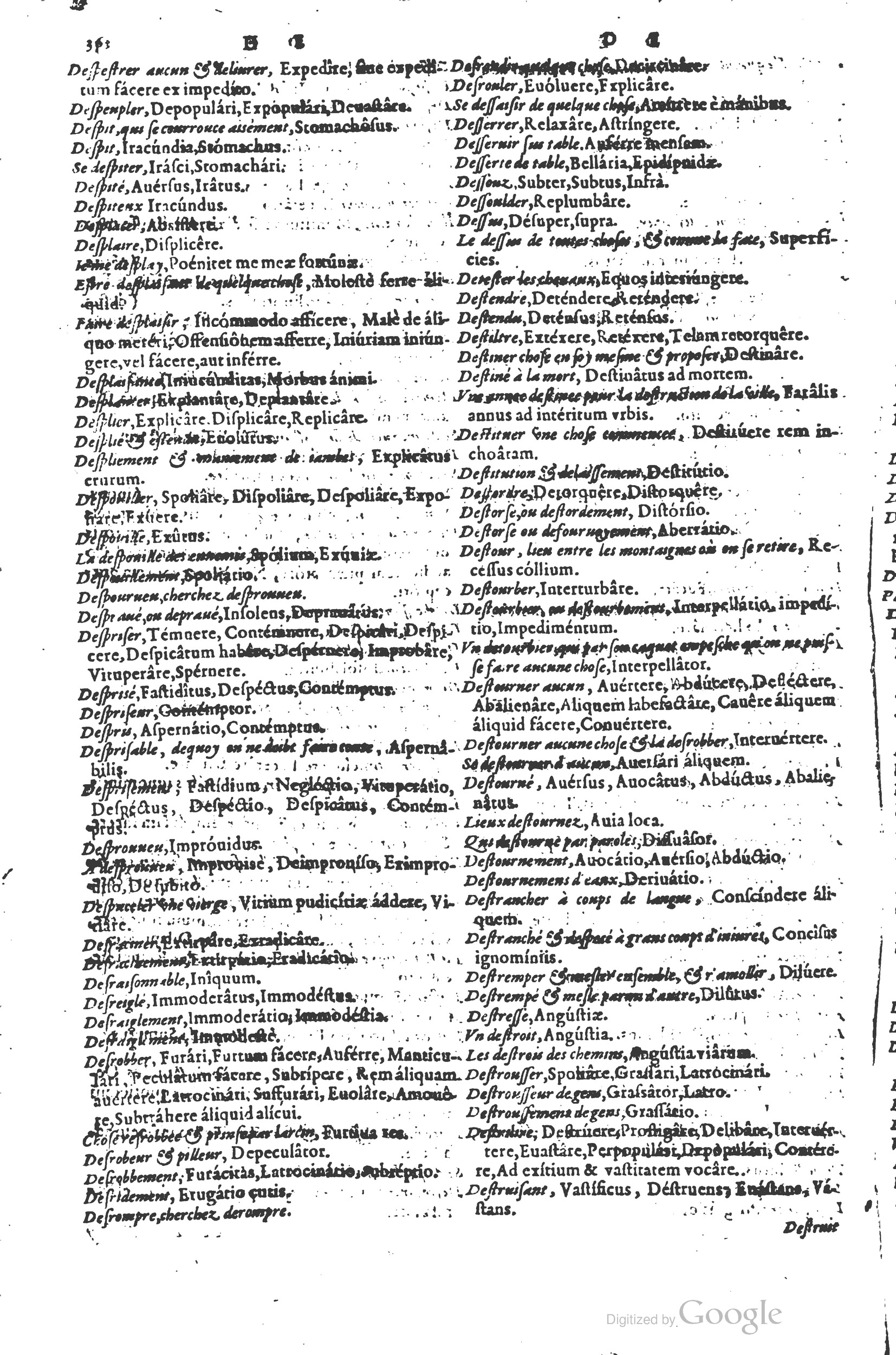 1578 - Louis Cloquemin - Trésor des mots et traits français - BSB Munich