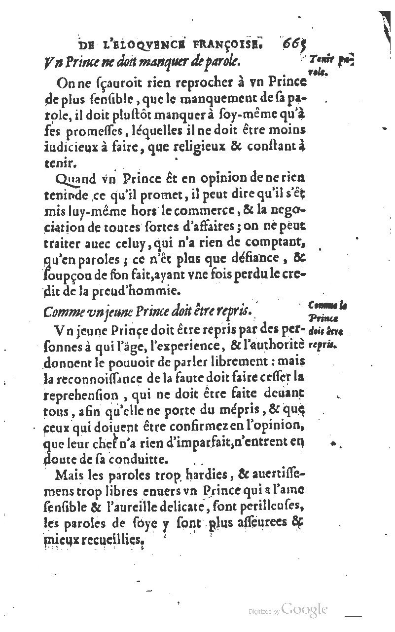 1610 - Louis Coste - Trésor de l’éloquence française (Seconde partie) - BM Lyon