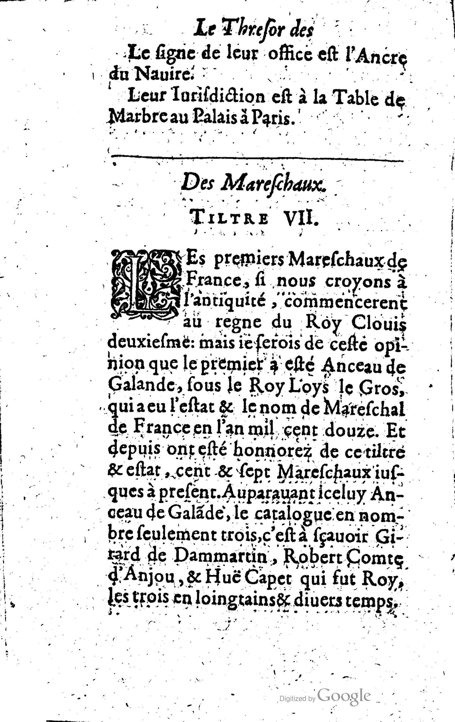 1619 - Jean Corrozet - Trésor des histoires de France - Anvers Musée Plantin-Moretus