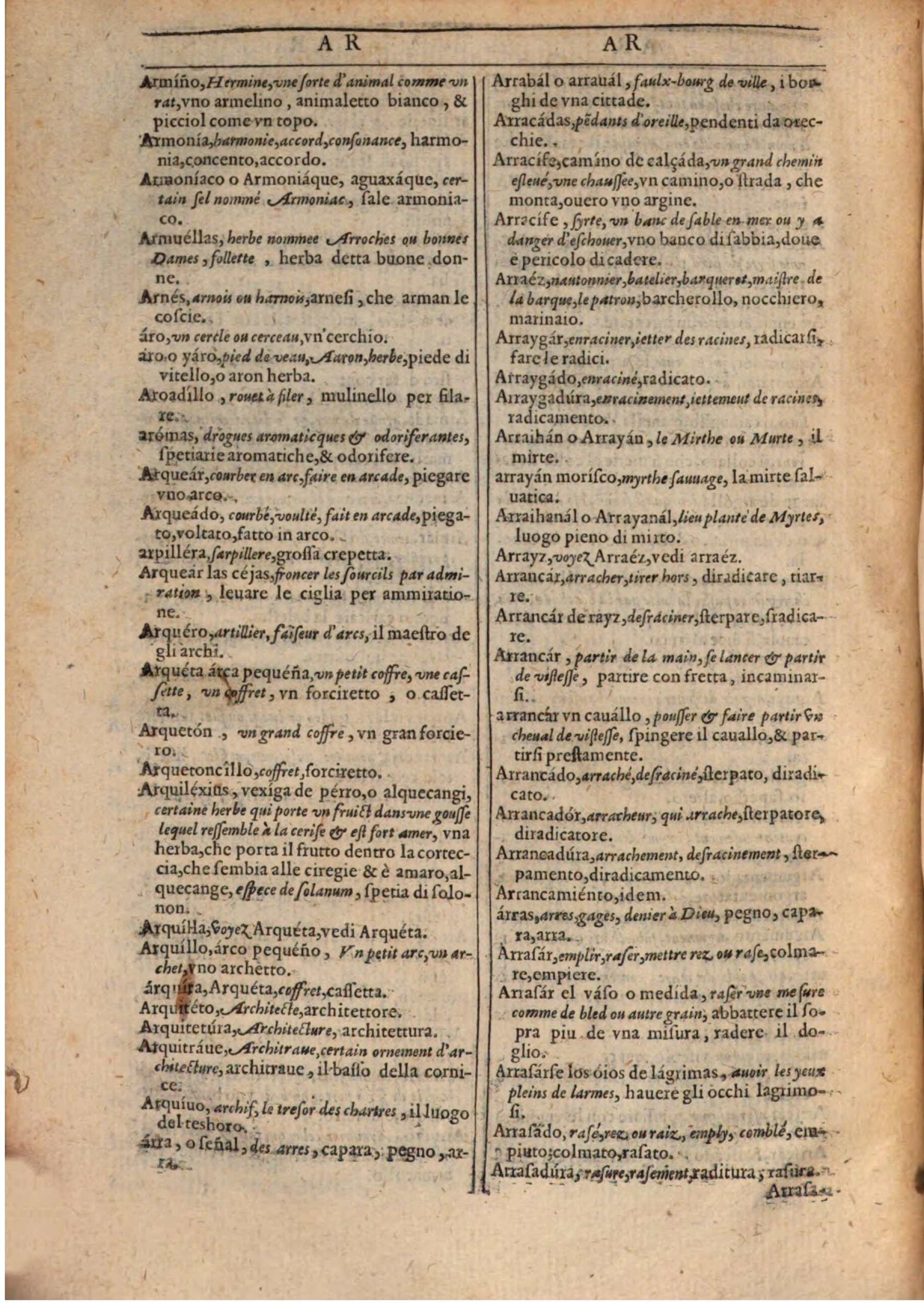 1609 - Philippe Albert et Alexandre Pernet - Trésor des trois langues française, italienne et espagnole (Première partie) - BSB Munich 1609 - Philippe Albert et Alexandre Pernet - Trésor des trois langues française, italienne et espagnole (Première partie) - BSB Munich