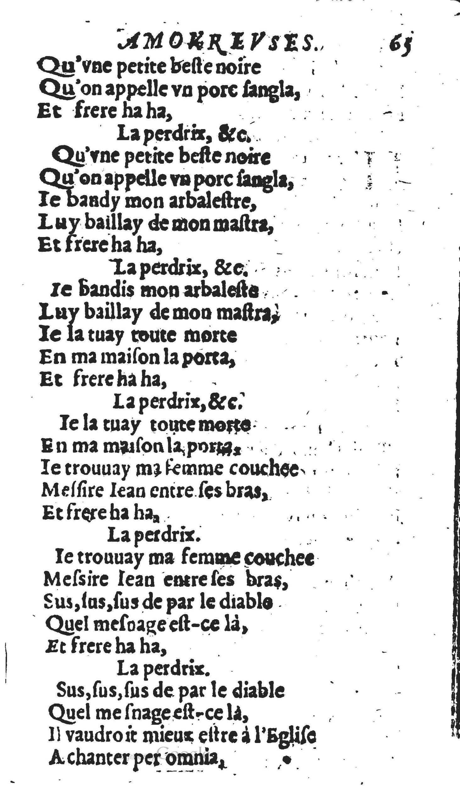 1606 - Théodore Reinsart - Trésor des chansons amoureuses recueillies des plus excellents airs de cour - Livre II - NK ČR Prague