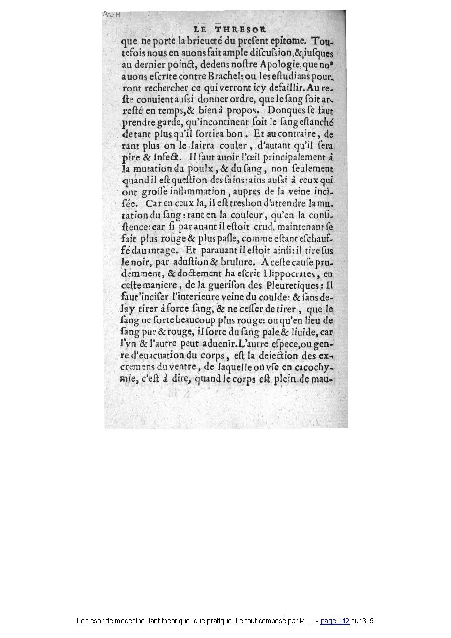 1560 - Pierre et Jan Moine - Trésor de médecine - Université Paris Cité