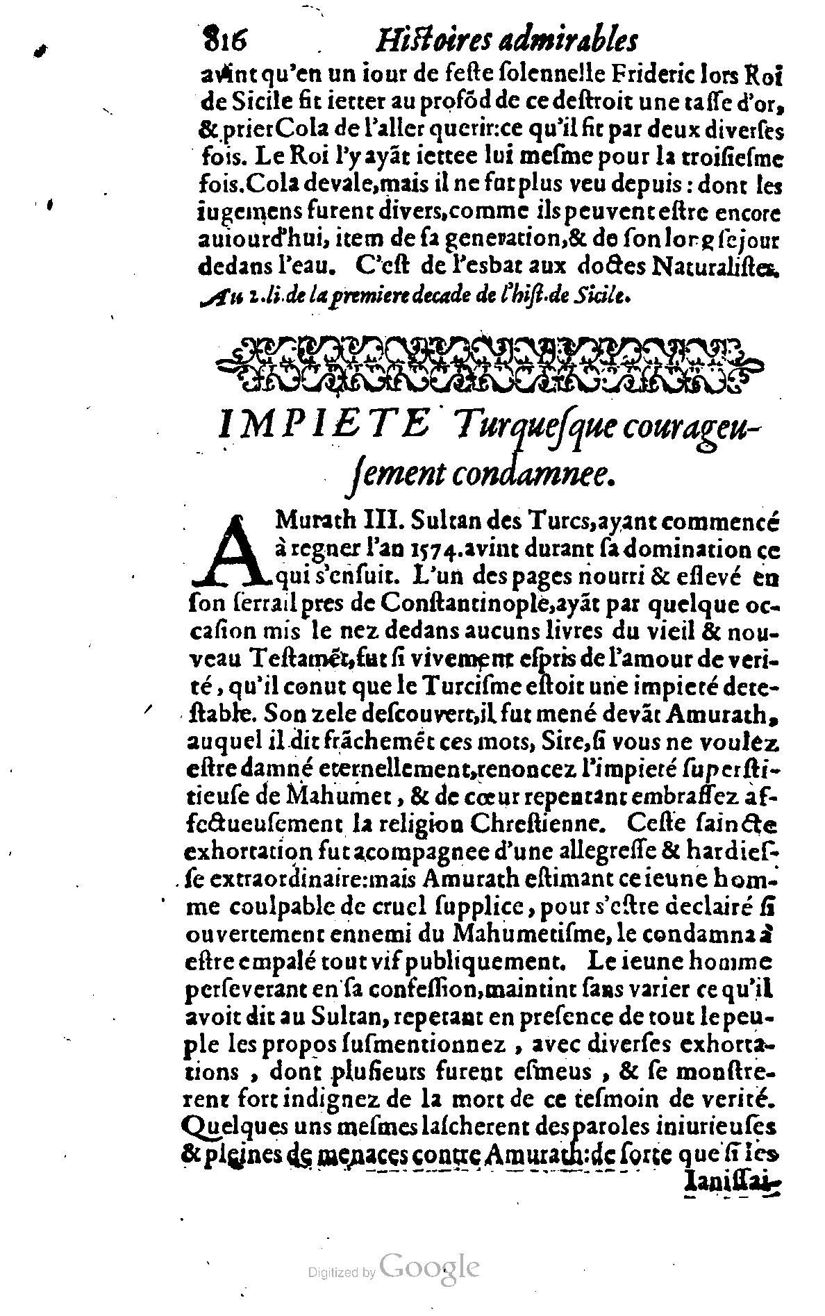 1628 - Jacques Crespin - Trésor d’histoires admirables et mémorables - BSB Munich