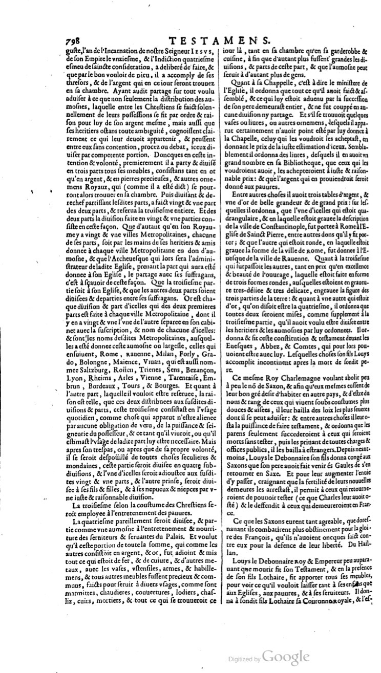 1629 - Veuve Nicolas Buon - Trésor du droit français (21754 T. 3) - BM Lyon