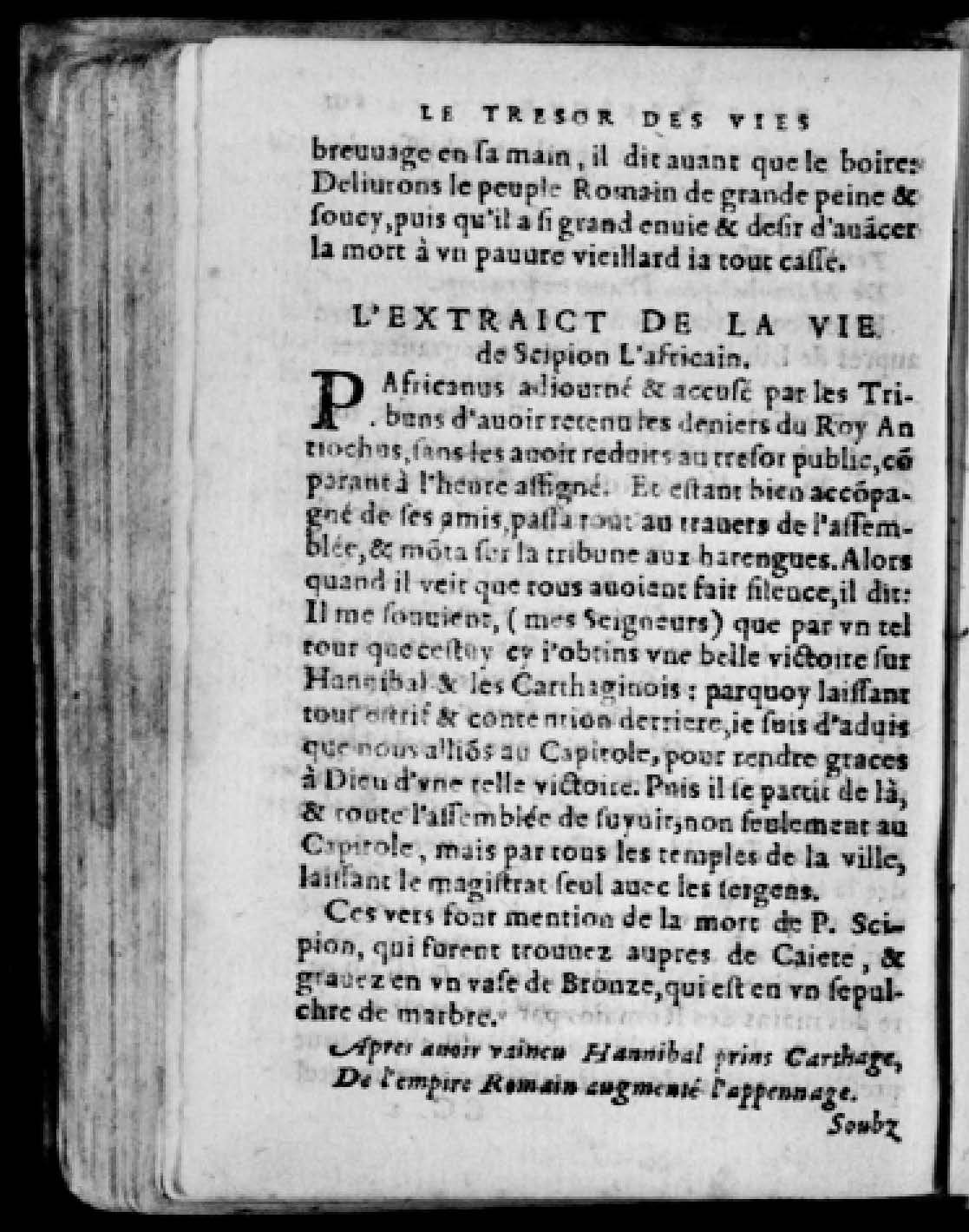 1574 - Benoît Rigaud - Trésor des vies de Plutarque - Avignon