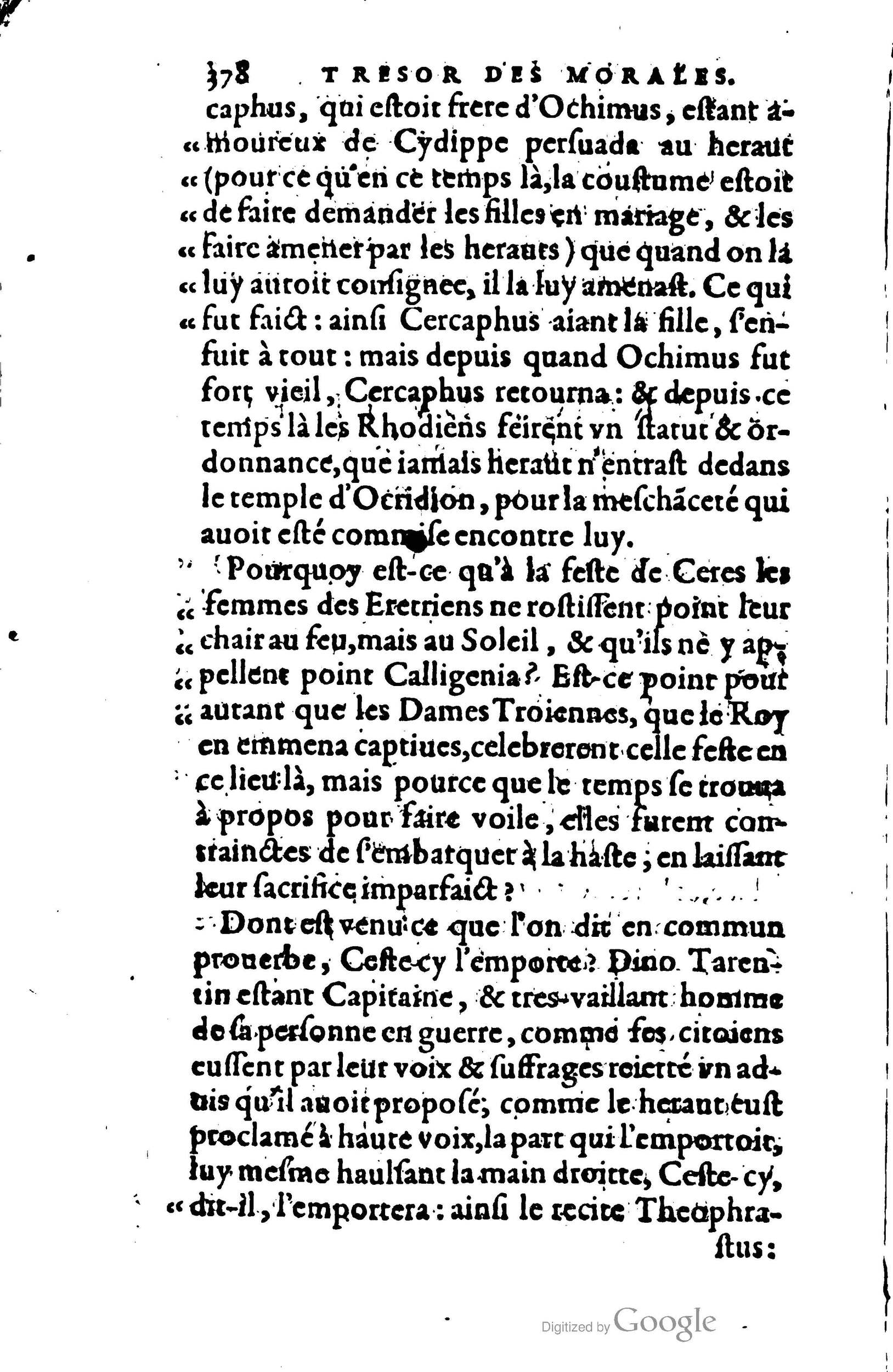 1578 - Jean Poupy - Trésor des morales de Plutarque - BSB Munich