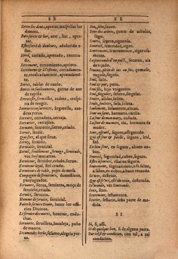 1607 - Marc Orry - Trésor des deux langues espagnole et française (Première et Seconde parties) - ÖNB Wien