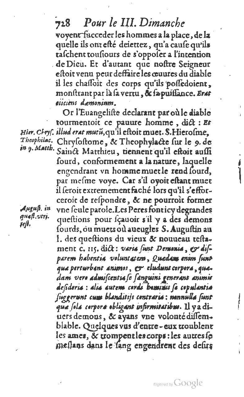 1607 - Nicolas Du Fossé - Trésor quadragésimal - T 01 - BM Lyon