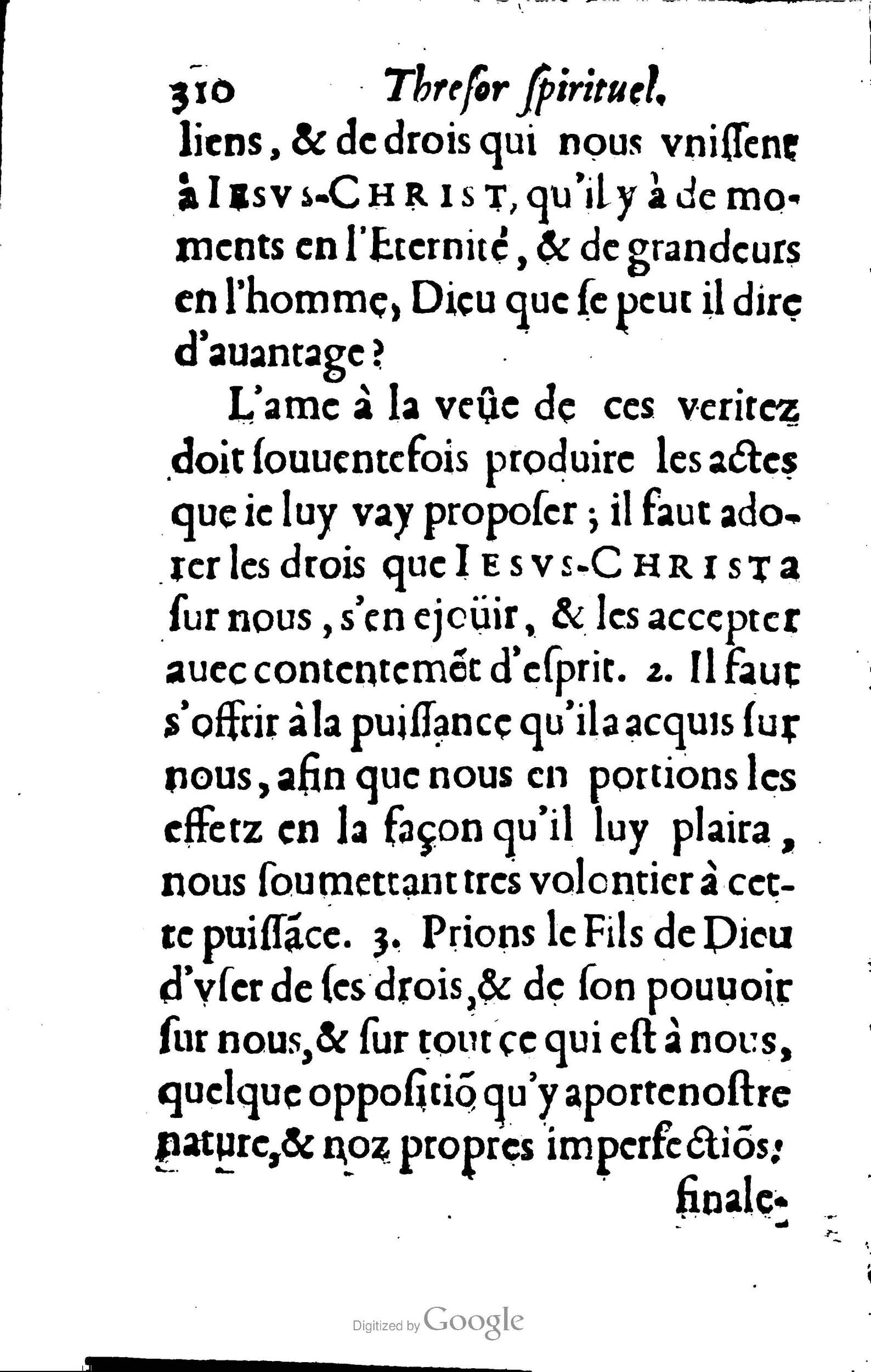 1633 - François Waudré - Trésor spirituel contenant les excellences du christianisme - BM Lyon