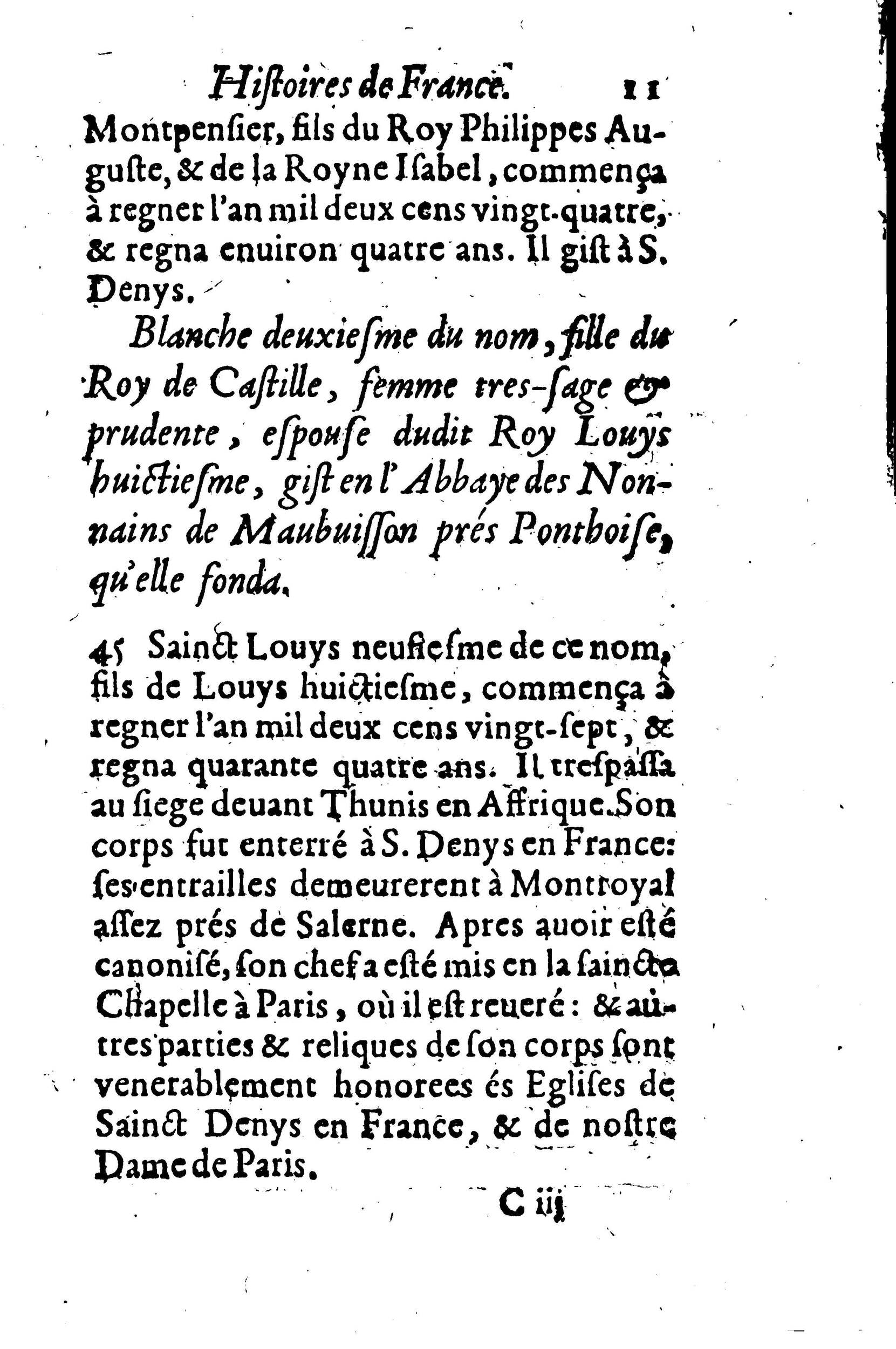 1630 - Jean Corrozet - Trésor des histoires de France - BM Lyon 1630 - Jean Corrozet - Trésor des histoires de France - BM Lyon