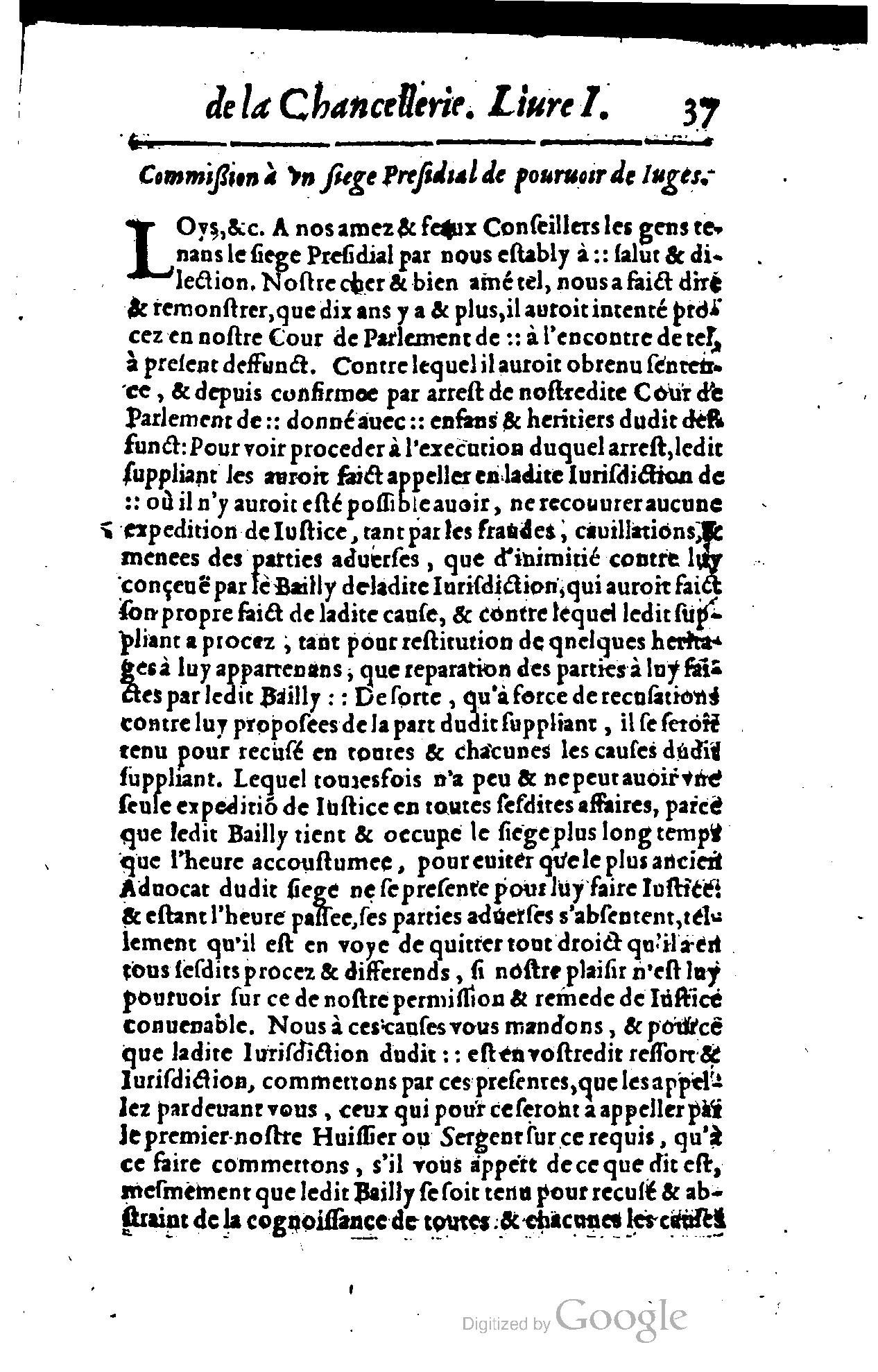 1614 - Jean Richer - Trésor du nouveau style et protocole de la chancellerie de France - BSB Munich
