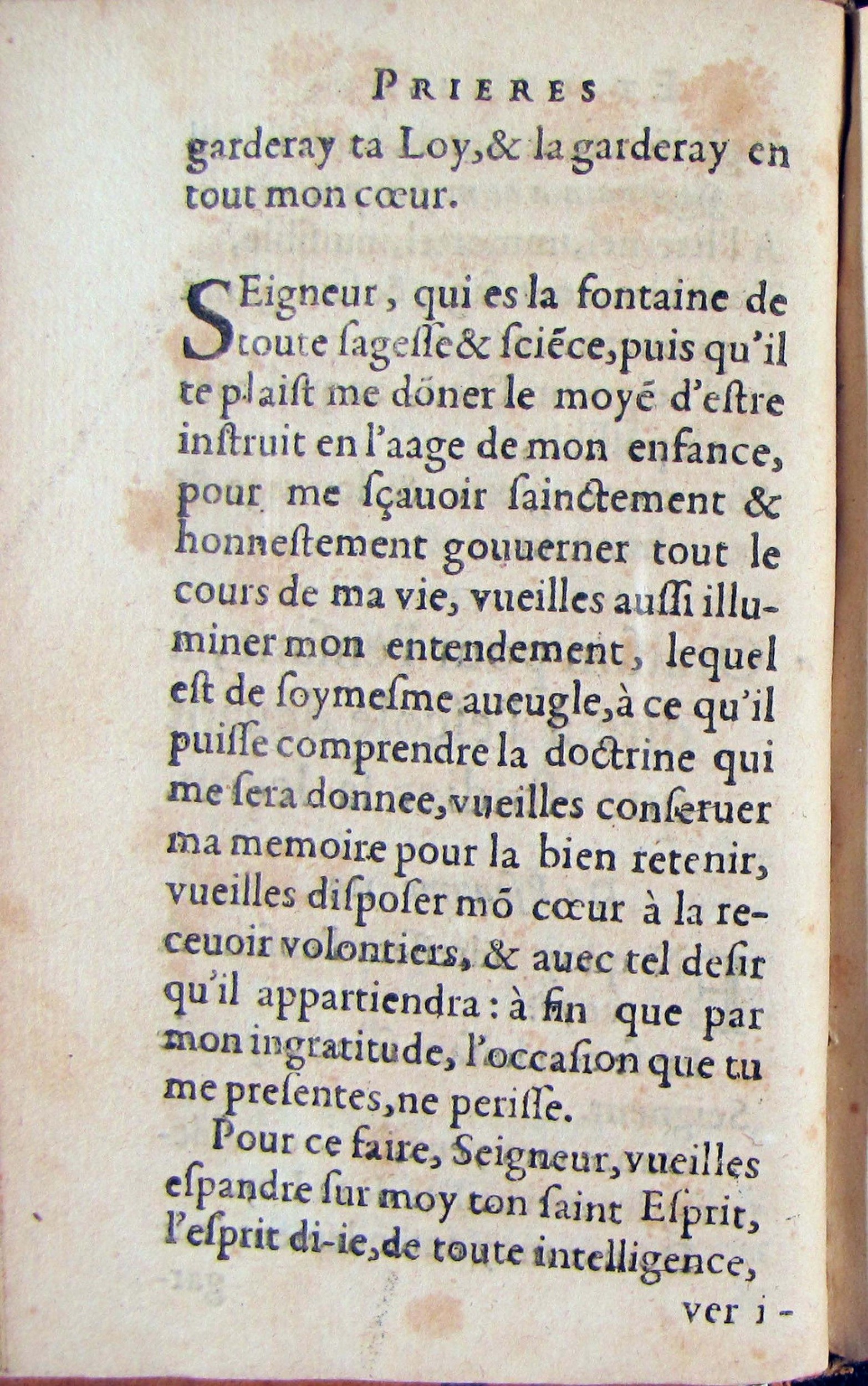 1572 - Antoine Certia - Trésor des prières, oraisons et instructions chrétiennes - Nîmes