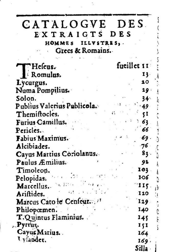 1611 - Pierre Rigaud - Trésor des vies de Plutarque - BM Lyon