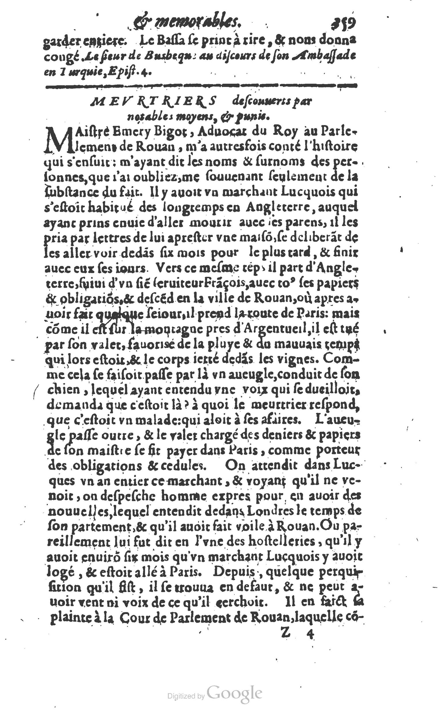 1610 - Paul Marceau - Trésor d’histoires admirables et mémorables - Princeton