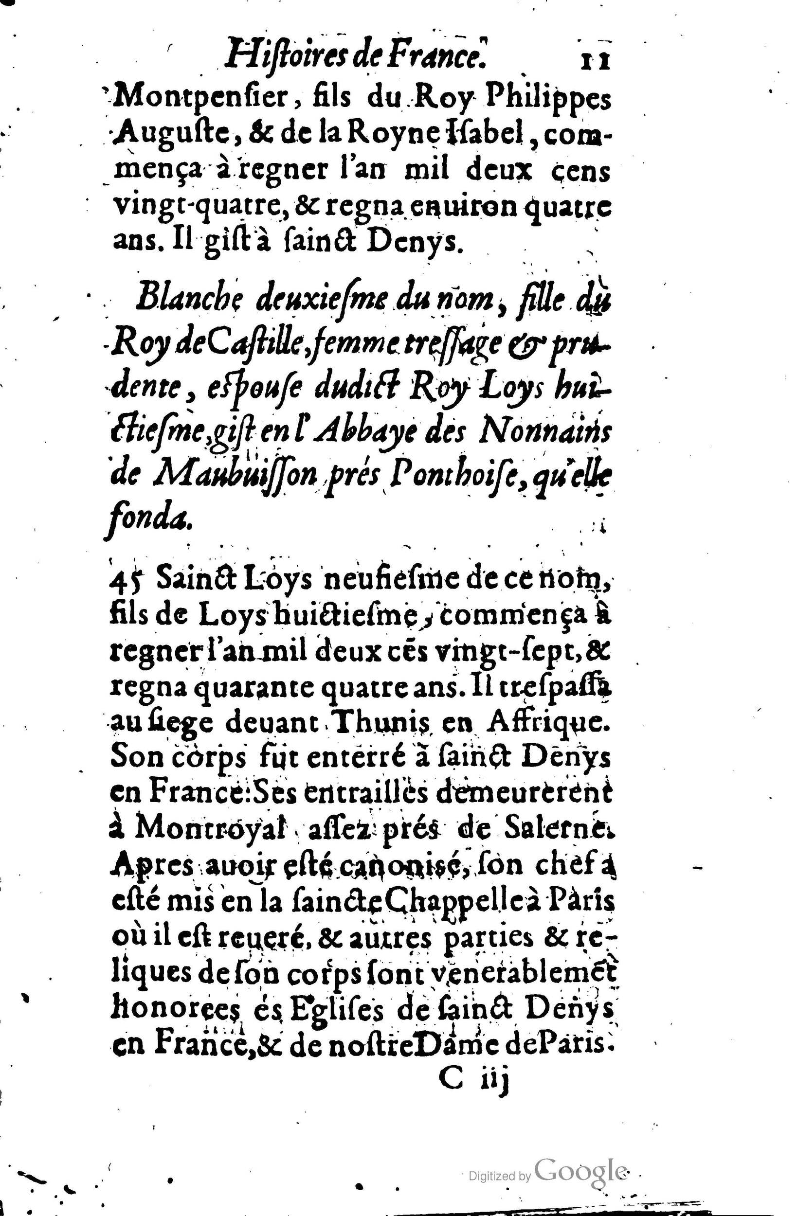 1619 - Jean Corrozet - Trésor des histoires de France - BSB Munich