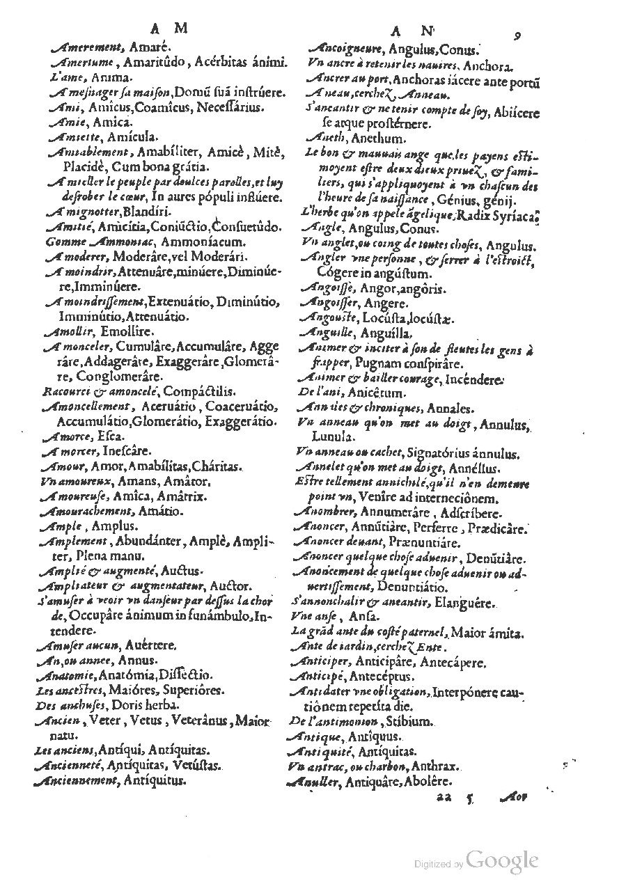 1558 - Guillaume Rouillé - Trésor des mots et traits français - BSB Munich 1558 - Guillaume Rouillé - Trésor des mots et traits français - BSB Munich