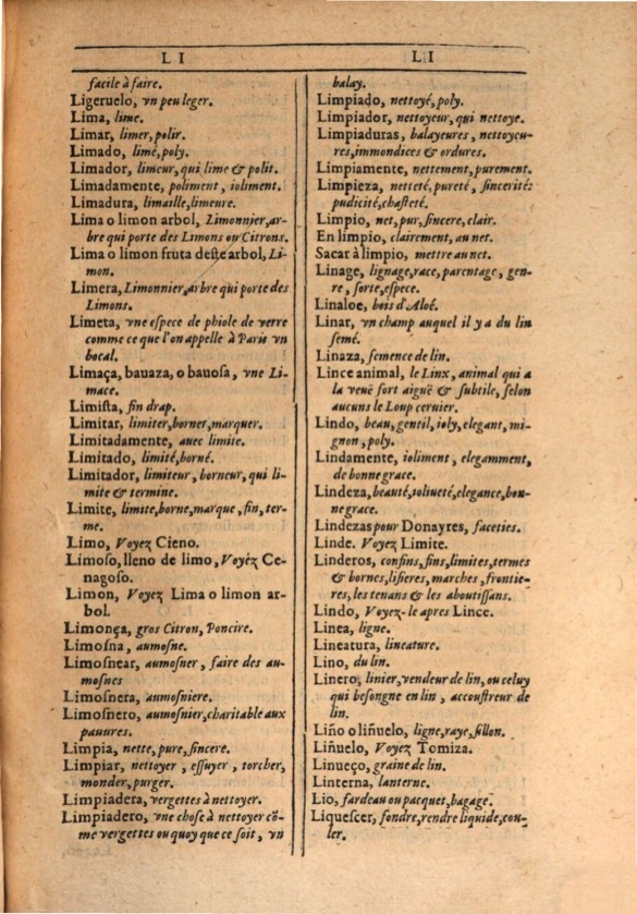 1607 - Marc Orry - Trésor des deux langues espagnole et française (Première et Seconde parties) - ÖNB Wien