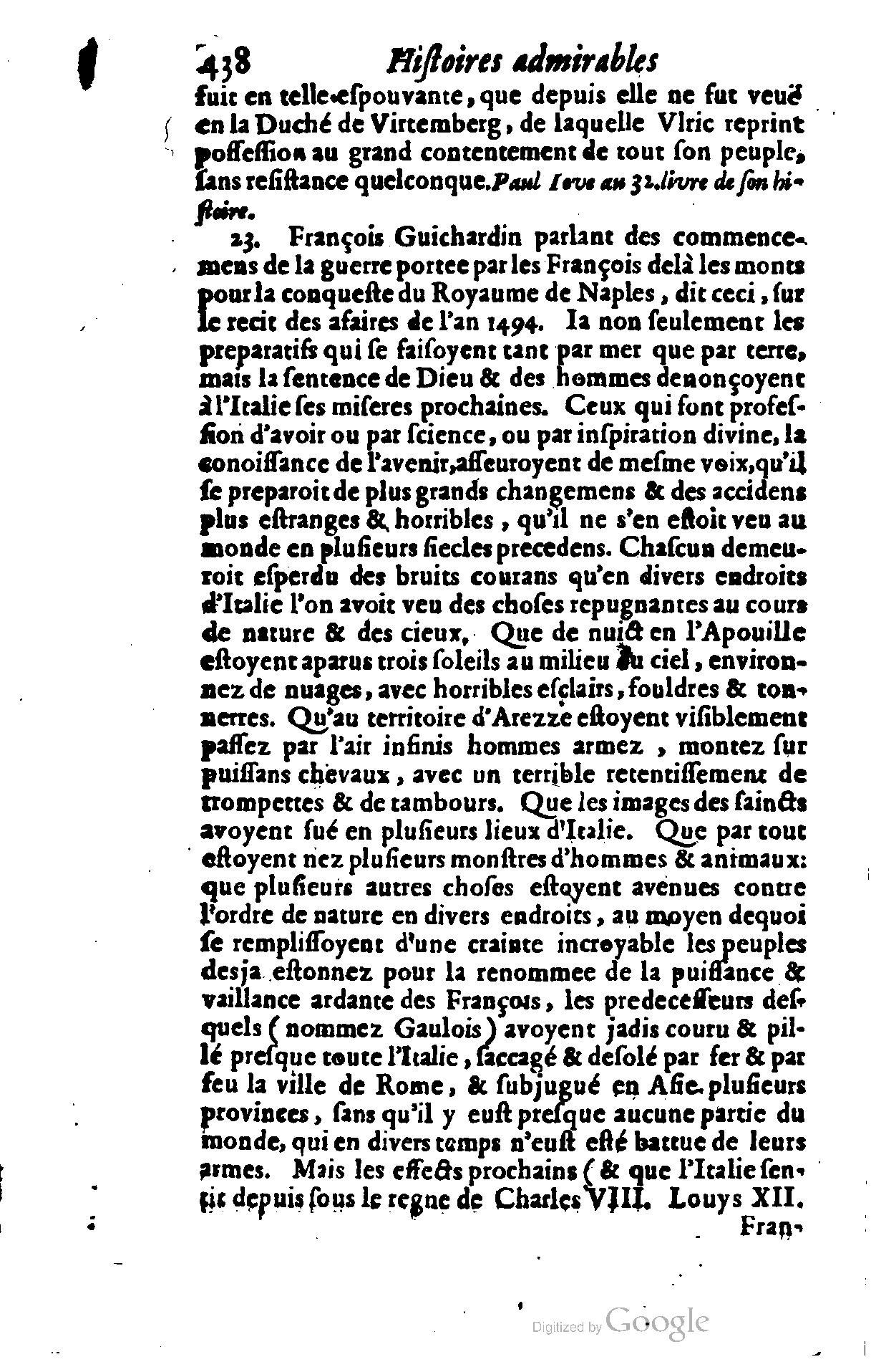 1628 - Jacques Crespin - Trésor d’histoires admirables et mémorables - BSB Munich