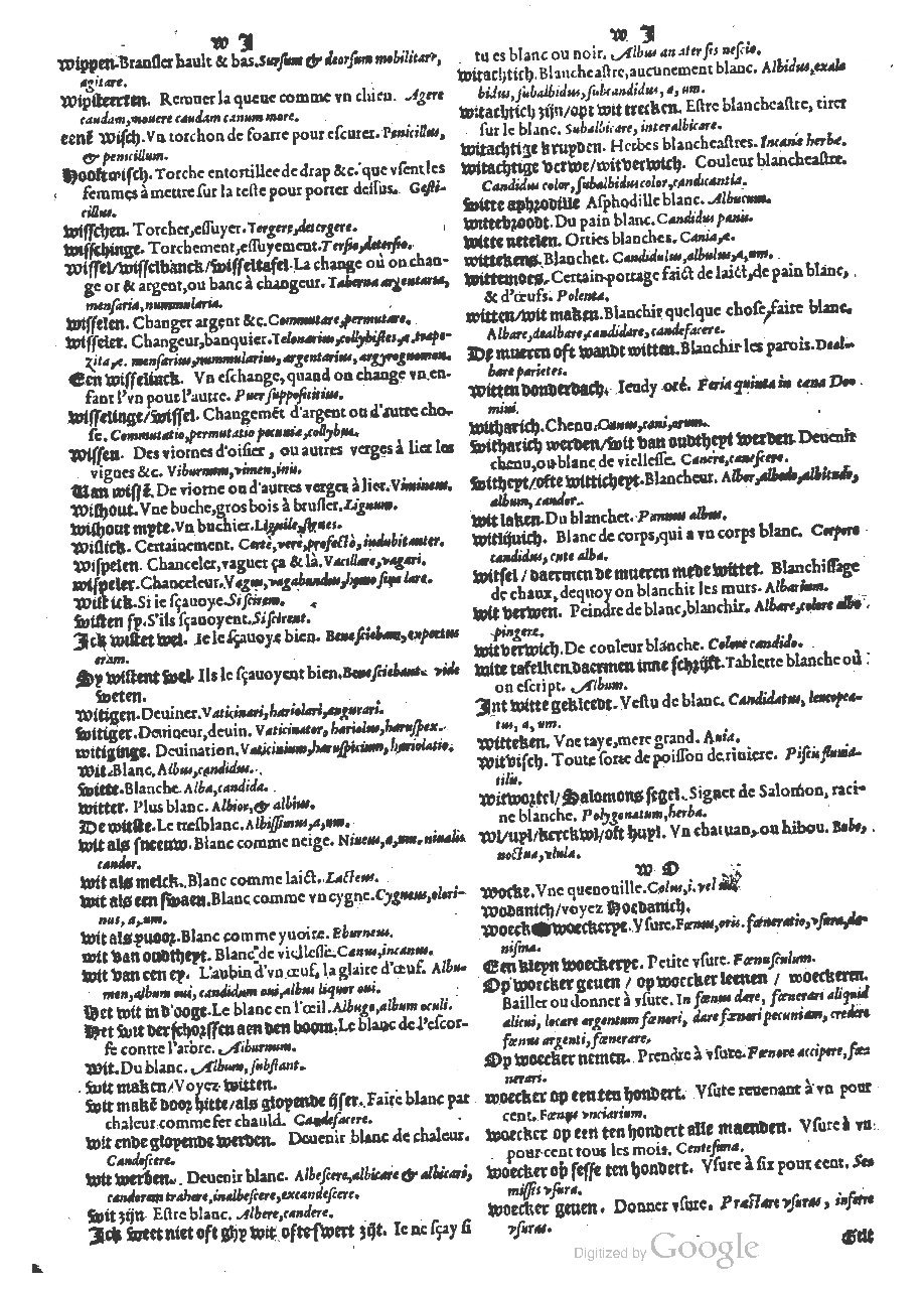 1573 - Christophe Plantin - Trésor du langage bas-allemand - BM Lyon 1573 - Christophe Plantin - Trésor du langage bas-allemand - BM Lyon