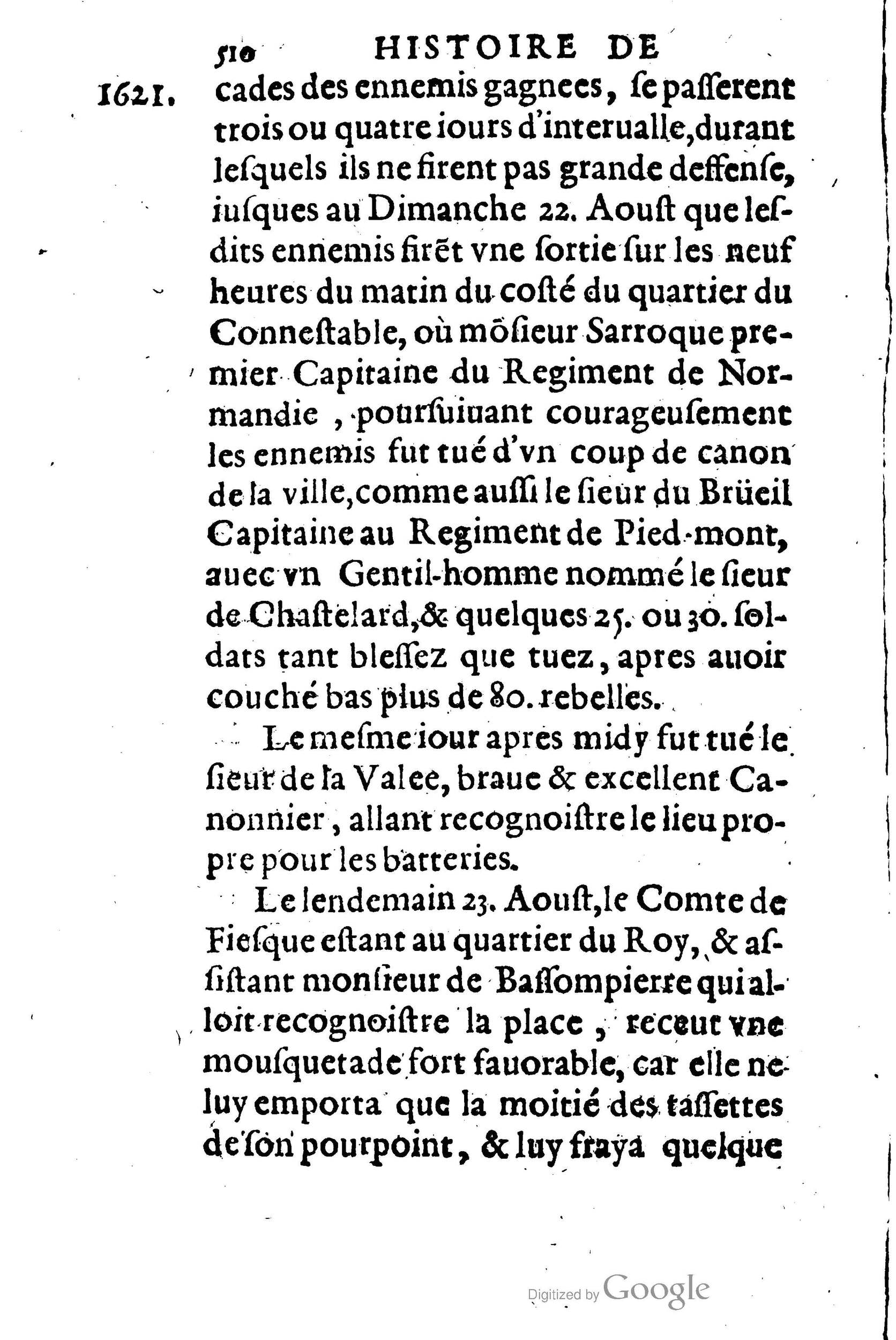 1623 - Joseph Bouillerot - Trésor de l’histoire générale de notre temps - BM Lyon