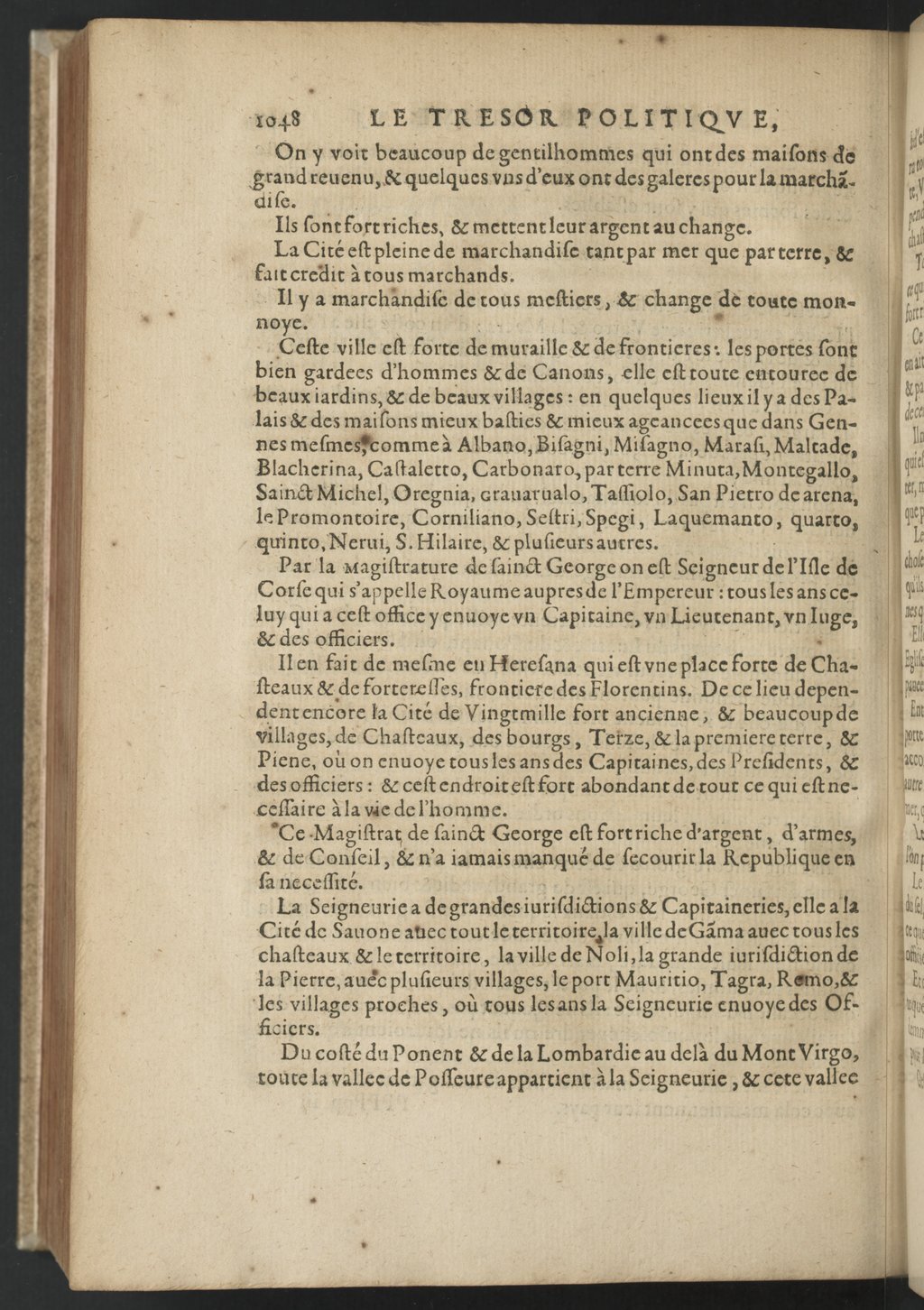 1608 - Nicolas Du Fossé - Trésor politique - BnF Tolbiac