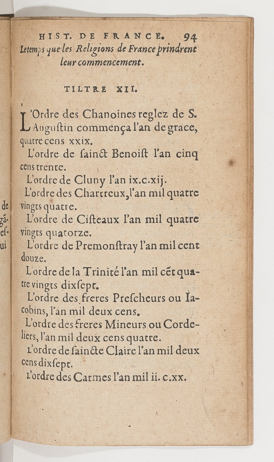 1583 - Galiot Corrozet - Trésor des histoires de France - BnF