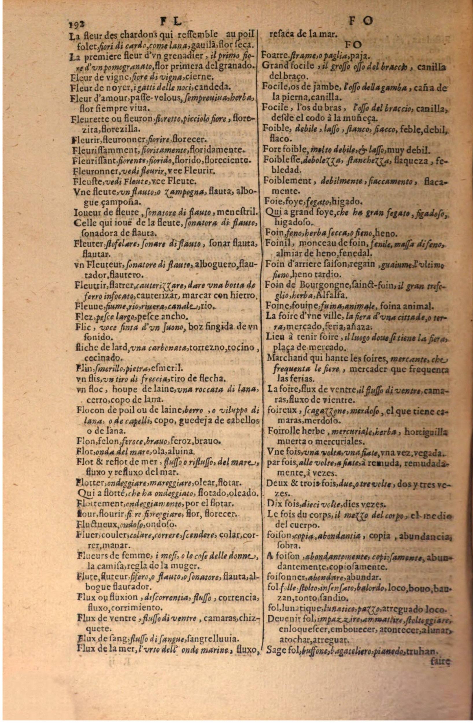 1616 - Pierre de la Rovière - Trésor des trois langues (Seconde partie) - BSB Munich