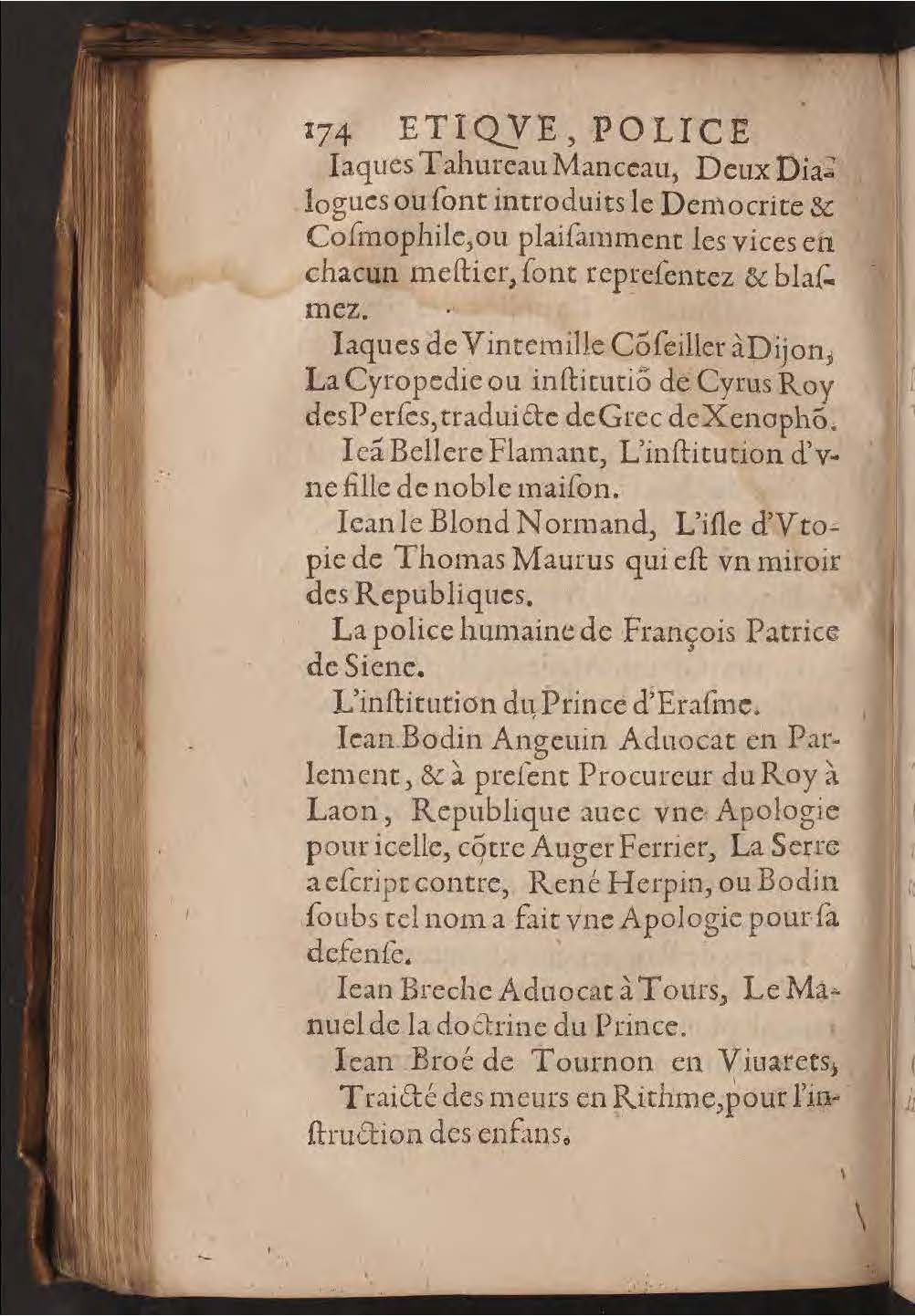 1602 - François Jacquin - Trésor des bons esprits français - BnF Arsenal