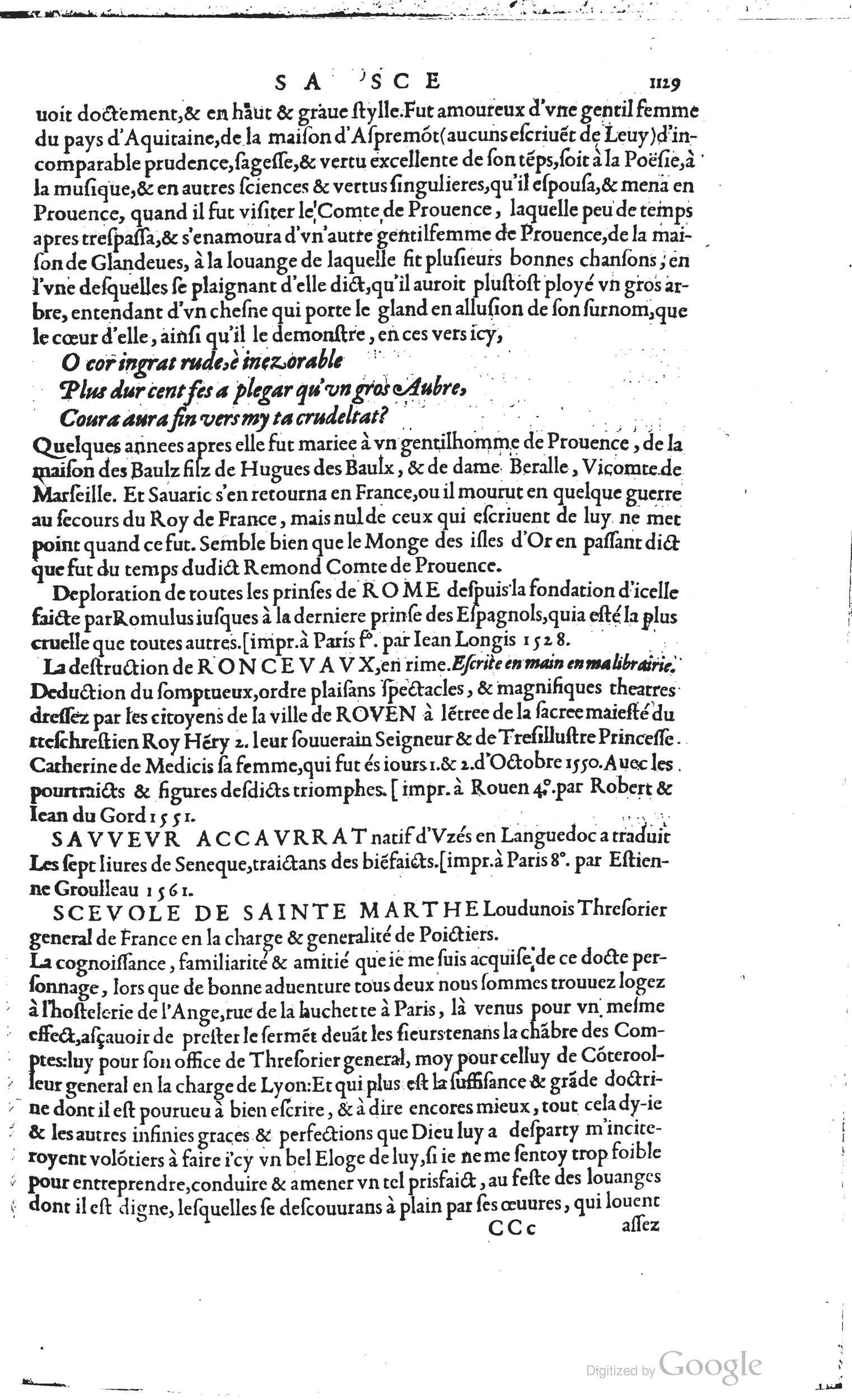 1585 - Barthélemy Honorat - Bibliothèques françaises - BSB Munich