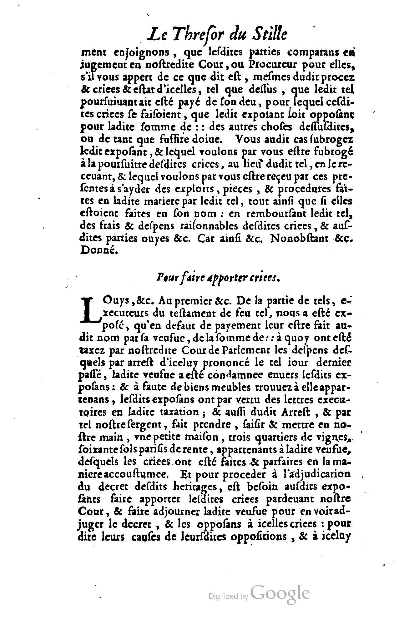 1614 - Jean Richer - Trésor du nouveau style et protocole de la chancellerie de France - BSB Munich