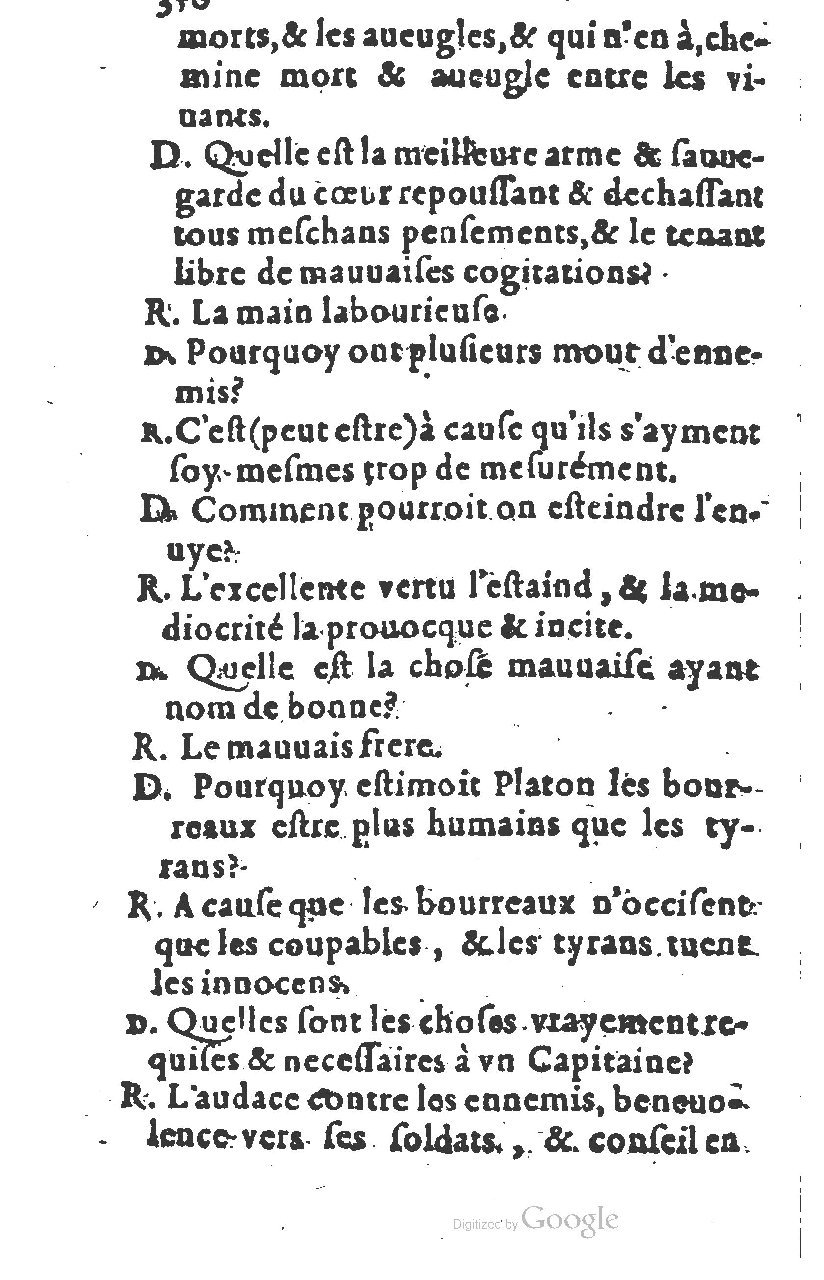 1581 - Nicolas Bonfons  - Trésor des sentences dorées - Princeton