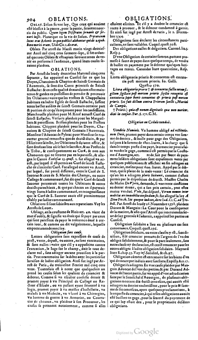 1629 - Veuve Nicolas Buon - Trésor du droit français (21754 T. 2) - BM Lyon